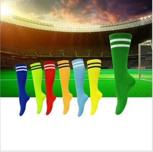 Over de knie voetbal sokken zweet-absorberende ademend dunne sectie slijtvaste hoge elastische sportsokken
