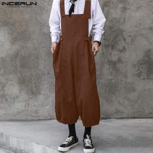 Sauthoue 2023 hommes Jumps Assocites Couleurs solides Streetwear Streetwear Oversize Shescende Rompers Men Fashion STAPS CONSUDANT