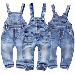 Overalls 6m-4t baby slabbib overalls Spring zomer jongens meisjes Suspender broek baby broek denim jumpsuit jeans rompers peuter kleding 230414