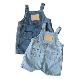 Overalls D7WF denim Suspenders voor peuter pant slabib broek peuter jeans baby's dungaree 230414