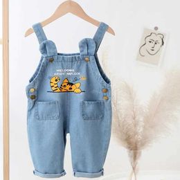 Everlys Ienens Ropa para niños Baby Skydiving Niños Dungary Juego de juego Dungary Jeans Jeans Boonddler Jumpsuits D240516