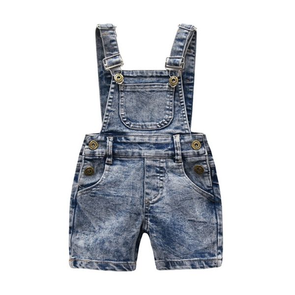 Salopette Enfants Garçons Shorts Jeans Salopette Mode D'été Style Décontracté Enfants Combinaison Bébé Garçons Denim Romper Strap Shorts 0-8 y 220909