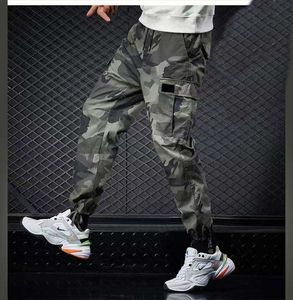 Overalls heren multi-bag casual broek herenoveralls lange broek mode gloednieuwe sportbroek camouflage multi-bag broek