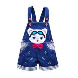 Sallerie Rompers 6m-3t Baby Boys and Girls Jeans Full Set Shorts Baby and Toddler Denim Jumpsuit Girars Jumps Suit Summer Lace Robe WX5.26
