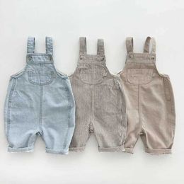 Everys Rompers Cubierta de mezclilla de encaje para niños y niñas de 0-6 Cubierta de mezclilla de color sólido para la versión coreana de moda pantalones casuales WX5.26