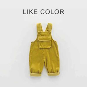 Salle Rompers Solid Cordiroy Baby Salpelle Spring and Automne Casual Loose Baby Pants Souppe Lace Salopets Boys and Girls Pantalon Pantalon WX5.26