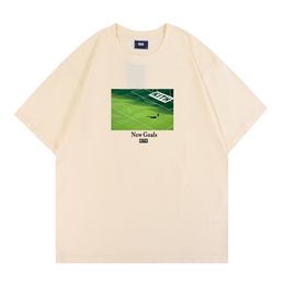 Oversize 2022 NIEUW KITH TOKYO SHIBUYA T-shirt Men Women Hoge kwaliteit Street View Printing Shirts T-shirts Rose Omoroccan Tile Tees T-S 257