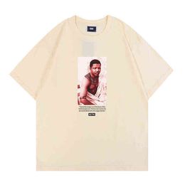 Oversize 2022 New Kith Tokyo Shibuya t-shirt Hommes Femmes Haute Qualité Street View Impression Chemises Tee Tops Rose Omoroccan Tile Tees T-shirt 12