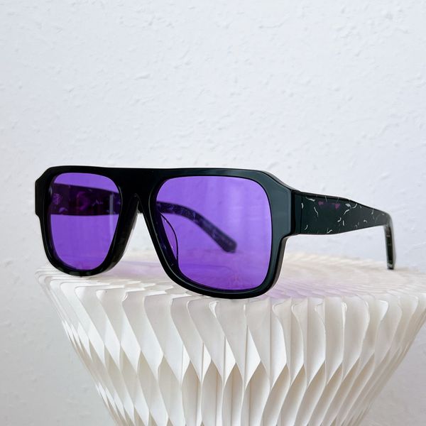 Lunettes de soleil pour hommes au design géométrique surdimensionné verres violets à la mode TAILLE 56 16 140 lunettes de soleil pour femmes lunette pratique et polyvalente
