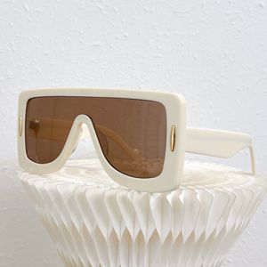 Lunettes de soleil surdimensionnées pour dames irrégulières, un miroir coupe-vent, version supérieure unique de lunettes de soleil pour hommes, protection UV, vente en gros avec boîte et étui d'origine