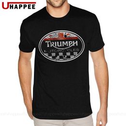 Camisetas de gran tamaño con letrero Vintage para motocicleta para hombre, camisa de manga corta con cuello redondo a la moda de estilo británico para hombre, ropa de verano 210706