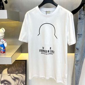 camisetas de gran tamaño para hombres camiseta de moda letra impresa tee gráfica toe suelta casual redonda de manga corta camisa de diseñador de dos colores