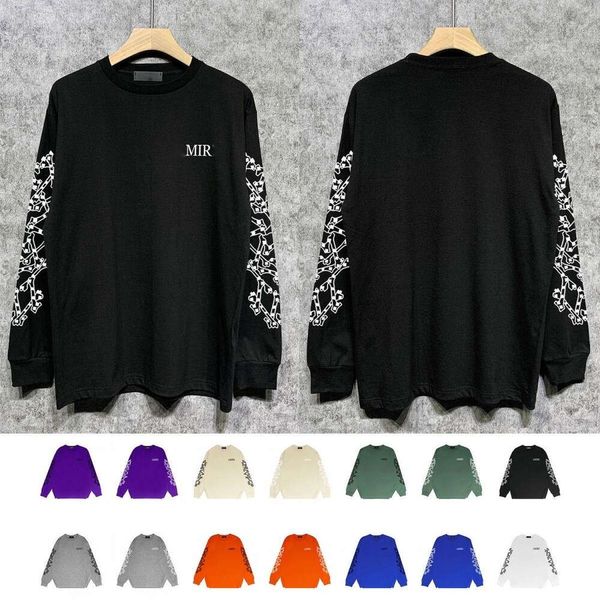 Camisetas de gran tamaño hombres mujeres sudadera A 23 miri camiseta de diseñador suéter de cuello redondo impreso camiseta de manga larga camiseta con estampado de calavera