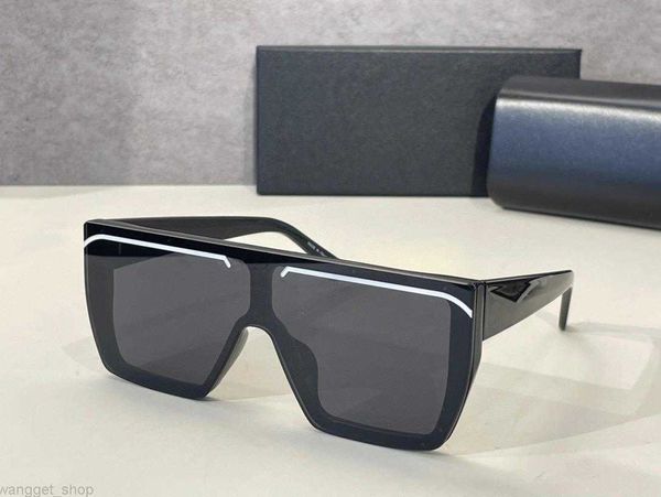 Lunettes de soleil design surdimensionnées pour femmes mode hommes lunettes de soleil anti-ultraviolet rétro plaque pleine jante rectangle optique cadre gris verre brun