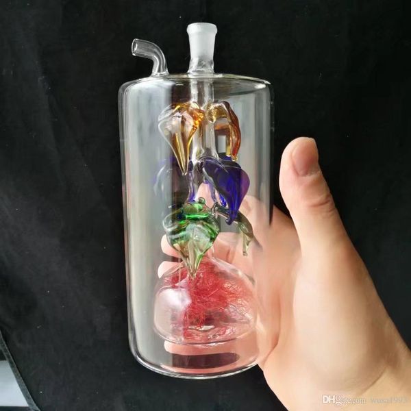 Fleur surdimensionnée sous le narguilé en verre de fil Accessoires de bongs en verre en gros, Pipe à eau pour fumer, Livraison gratuite