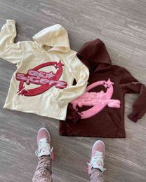 Sudadera con capucha gótica de gran tamaño para mujer