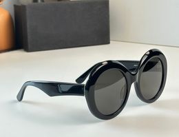 Oversized ronde zonnebril zwart grijze lens voor dames 4418 Summer Shades Sunnies UV-beschermingsbril met doos