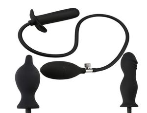 Bouchon anal en silicone surdimensionné gonfle les boutons de dilator extensibles à grande pompe à air rempli de pompes pour femmes gays 2107201882176