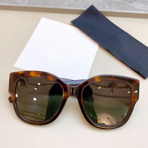 Oversized Zonnebril m 95 Havana Frames Groene Lens Vrouwen Zomer Sunnies gafas de sol Sonnenbrille UV400 Eye Wear met Doos