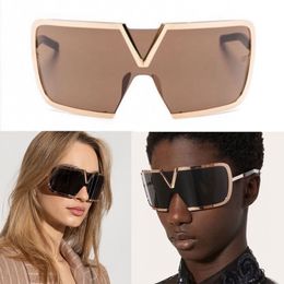 Oversized zonnebril Luxe kwaliteit gegalvaniseerd metalen frame outdoor lenzenvloeistof editie geïntegreerde neushouder heren en dames designer zonnebrillen ROMASK