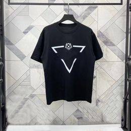 Camiseta de gran tamaño con diseño para hombre, camiseta triangular, camisas de diseñador, ropa con estampado de bordado callejero, ropa de moda shir244b