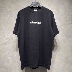 Oversized Vetements T-Shirt Men Women 1: 1 Reflecterende Vetements van hoge kwaliteit TEE TOPS VTM korte mouw T5