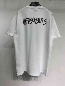 Oversized Vetements T-Shirt Men Women 1: 1 Reflecterende Vetements van hoge kwaliteit TEE TOPS VTM korte mouw T1