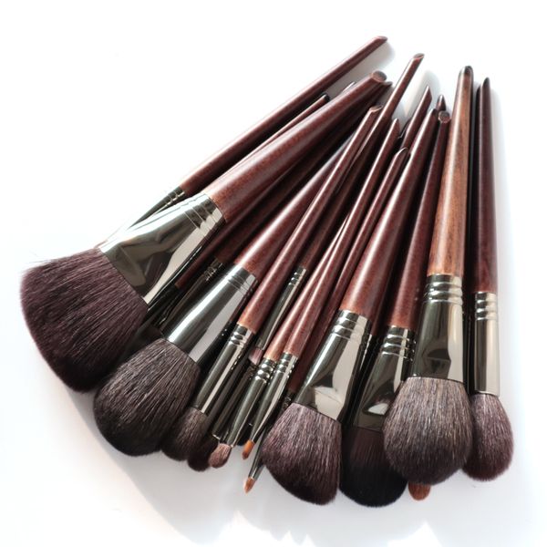 Juego de brochas de maquillaje de pelo de cabra Natural OVW Kit profesional brocha maquillaje pedzle do makijazu blending difuminado brush shader 201009