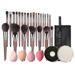 OVW Natural Makeup Brushes Set Eyeshadow Making Up Brush Brush Goat Hair Kit pour maquillage Nabor Kistey Mélanger Pinceaux Maquilage 240529