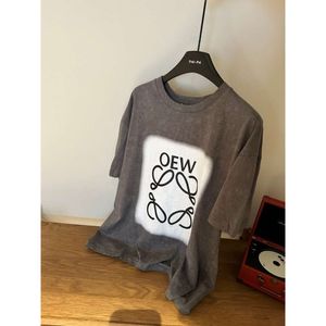 Owe Luo Family Classic Classic Round Round Neck Sheeve T-shirt pour hommes et femmes Paris Donkey V Wei Owe