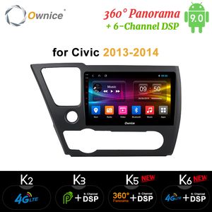 Ownice K3 K5 K6 Car DVD Radio Multimedia PC Android9.0 Video Player Navigation GPS For Civic 2013 2014 4G LTE 360 Panorama
