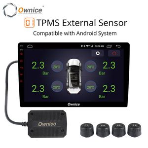 Ownice USB voiture Android TPMS moniteur de pression des pneus Android navigation surveillance de la pression système d'alarme transmission sans fil TPMS264H