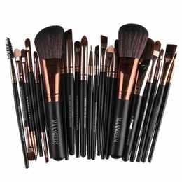 Owosc 22pcs pinceaux de maquillage ensemble d'outils poudre cosmétique ombre à paupières fond de teint blush mélange beauté naturelle maquillage pinceau maquiagem 50WE #