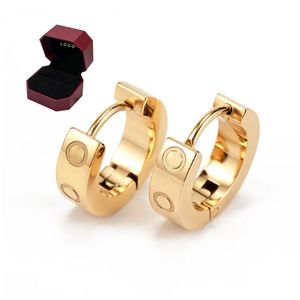 Ox Stud Earings oorbellen voor vrouw Gold Love Earring Designer Carter Party Wedding Verjaardag Geschenk Hoop Hoog Gepolijste mode -sieraden