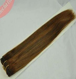 Oxette 100 Brésilien Virgin Human Hair Waft Silk Straight Ombre Piano 430 Brown 4 Bundles4622692