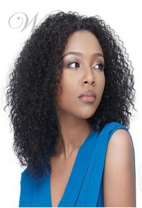 Oxette expédier Afro crépus bouclés cheveux humains sans colle pleine perruque de dentelle avant perruques de dentelle cheveux vierges brésiliens pour les femmes noires3466460