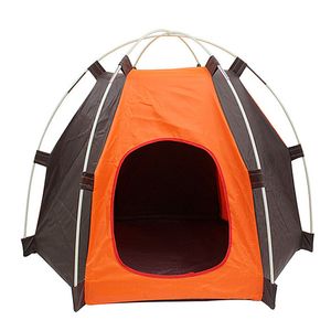 Oxford Cloth Dog Tent Houses Folding Pet Kennel Indoor Outdoor Lavable Puppy Bed