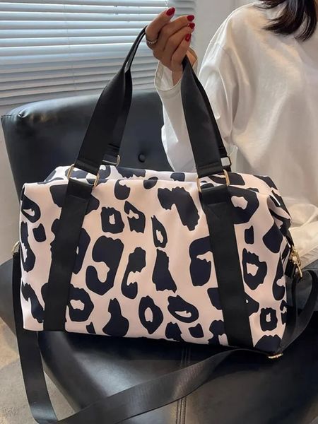 Oxford Stripe Pattern Handbag Fashion Fashion Business y Bolsa de almacenamiento de equipaje de viaje para hombres y mujeres 240520