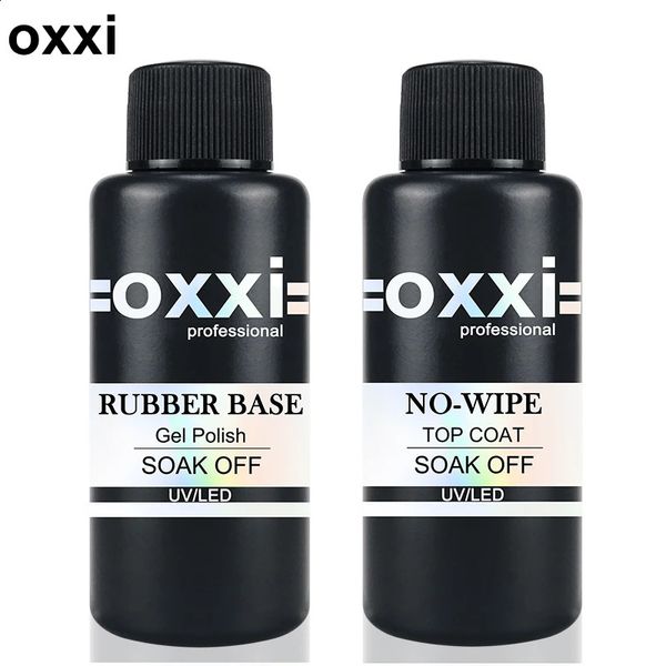 OXXI 50 ml Gel de Base en caoutchouc de grande capacité Semi-permanent sans essuyage pour vernis Gel manucure épais uv led ongles couche de Base Gellac 240220