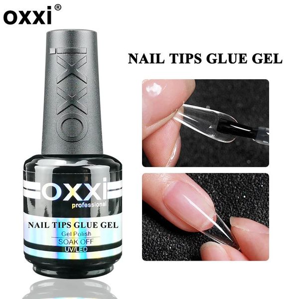 Oxxi Faux Nail Glue Gel Polon 15 ml De faux ongles semi-permanents avec des gelac de colle