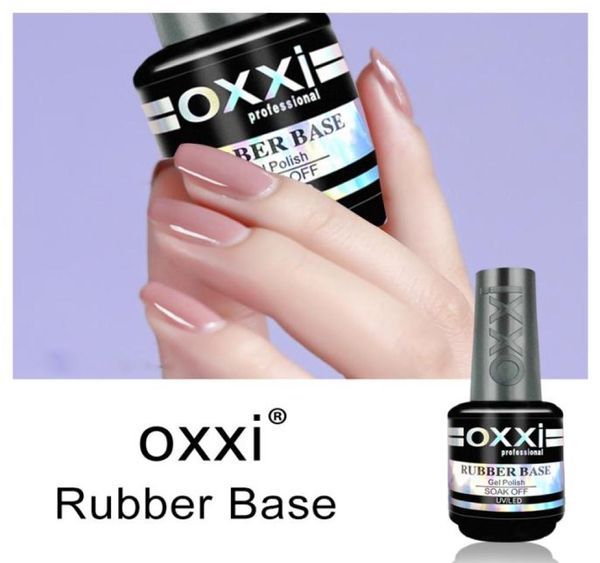 OXXI Vernis à ongles gel Base en caoutchouc épais et couche de finition Manucure Vernis gel hybride pour ongles UV Semi-permanent Gellak 15 ml Lacquer3279222