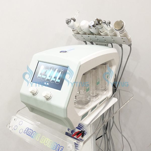 Machine faciale à oxygène 8 en 1 Hydro Microdermabrasion Soins de la peau Rajeunissement Spa Utilisation Traitement anti-rides Hydra Machine