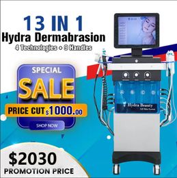 Oxygen Jet Hydra Dermoabrasione 13 in 1 Diamante Microdermoabrasione Macchina Hydro Pigmentazione Trattamento dell'acne Pulizia della pelle Attrezzature termali