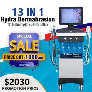 Zuurstofstraal Hydra Dermabrasion 13 in 1 diamant microdermabrasie machine hydro pigmentatie acne behandeling huid reiniging spa -apparatuur