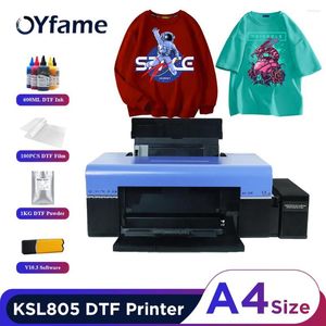 OYfame-impresora A4 DTF L805, transferencia directa a película para máquina de impresión de camisetas, telas y ropa