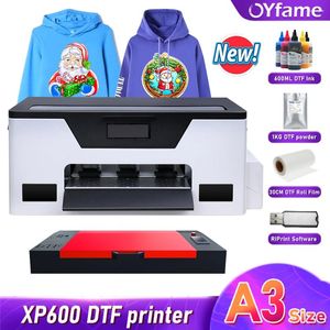 OYfame XP600 DTF-printer rechtstreeks naar film warmteoverdracht T-shirt drukmachine voor kleding Hoodies stof textiel