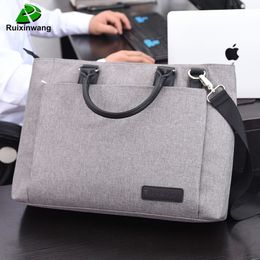 Oyixinger Hoge kwaliteit en eenvoud Business Bags Men Caktje Laptop Bag Bestand Pakket Nylon Women Office Handtas Werkzakken CJ191210 247O