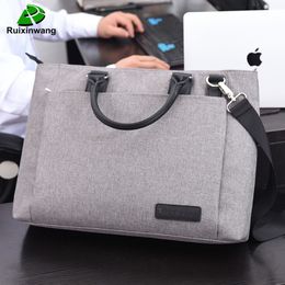 Oyixinger High Quality and Simplicity Business Sacs Men Mencase Motsport portable Sac Sac Fichier Nylon Femmes Bureau Handbag Work Sacs CJ191210 322Q