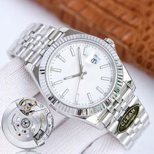 Oyster Bracelet 904L Steel Men PolsWatch Automatische mechanische beweging Witte bezel Jubileum Oyster 904L Case 3235 Bewegingsdatum Just Women Oyster Modellen Watchs