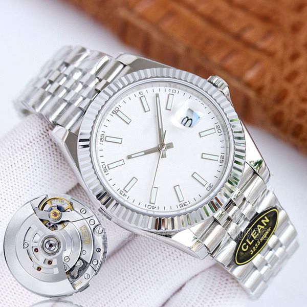 pulsera oyster reloj de pulsera de acero 904l para hombre movimiento mecánico automático bisel blanco jubileo caja oyster 904l fecha de movimiento 3235 solo relojes para mujeres modelos oyster